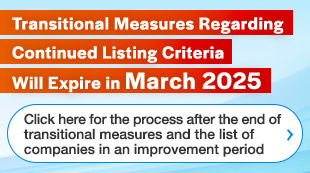 Expiration of Transitional Measures Regarding Continued Listing Criteria