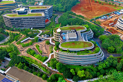 Sinarmas Landのオフィスビル群「Sinarmas Land Plaza」 Photo by Tom Fisk via Pexels