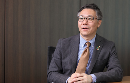 右島 学(アイザワ証券株式会社)インタビュー写真 右島 学(アイザワ証券株式会社)インタビュー写真