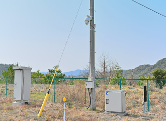 警備会社と24時間繋がっている防犯カメラ